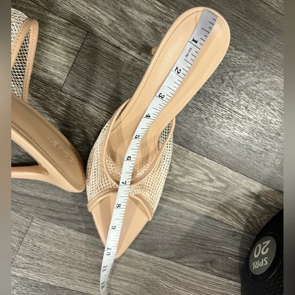 Covet Shoes Lila Nude Mesh Heels/ Chic Mesh Stiletto Heels in Tan size 41 Covet - Picture 14 of 14